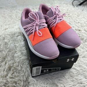 Under Armour Women's Breathe Lace NM2 Sneaker, Pink Fog/Gray Flux